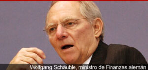 Wolfang Schauble, ministro alemán de Finanzas