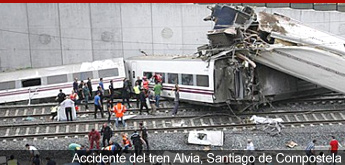 Accidente del tren Alvia en Santiago de Compostela