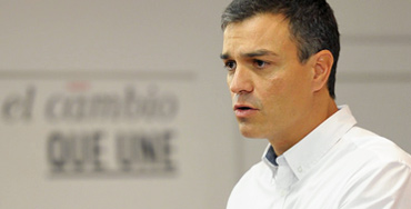 Pedro Sánchez, secretario general de PSOE