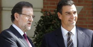Mariano Rajoy y Pedro Sánchez, presidente del Gobierno y secretario general del PSOE, respectivament