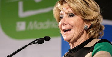 Esperanza Aguirre, presidenta del PP de Madrid