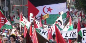 Manifestación pidiendo la libertad para el Sáhara