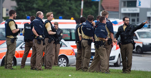Policía alemana durante el tiroteo en Múnich - Foto: dpa