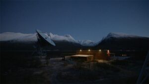 Antena de la Asociación Científica Europea de Radares de Dispersión Incoherente ubicada en Tromsø, Noruega