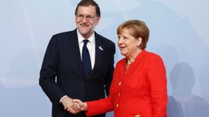 Mariano Rajoy y Angela Merkel