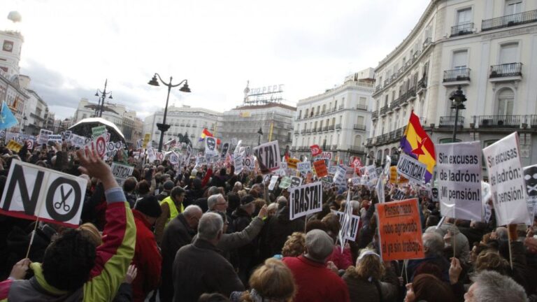 Manifestación Ley Mordaza y Pensiones