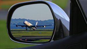 avión aeropuerto coche viaje