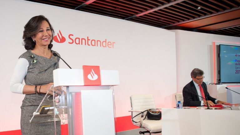 La presidenta de Banco Santander, Ana Botín, y el consejero delegado, José Antonio Álvarez