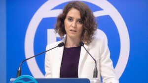 Isabel Díaz Ayuso, portavoz del PP de Madrid