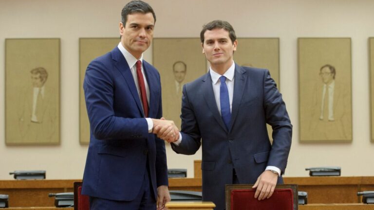 Pedro Sánchez y Albert Rivera