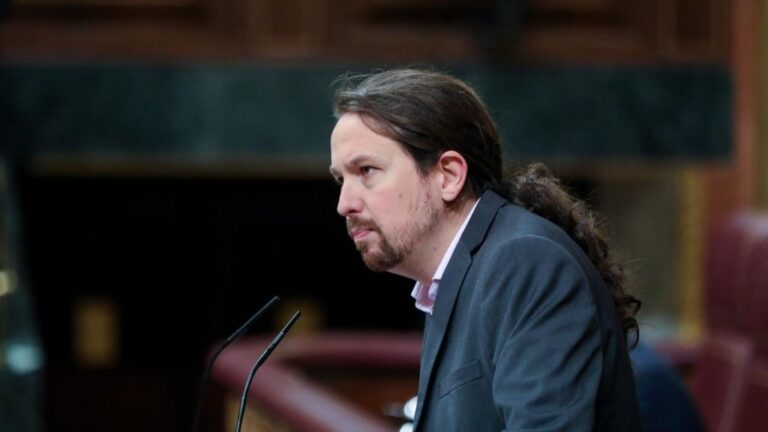 El secretario general de Podemos, Pablo Iglesias