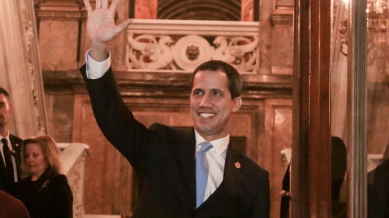 El presidente encargado de Venezuela, Juan Guaidó