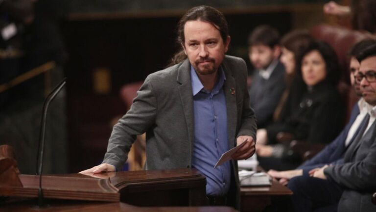 El secretario general de Podemos, Pablo Iglesias