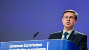 El vicepresidente económico de la Comisión Europea, Valdis Dombrovskis