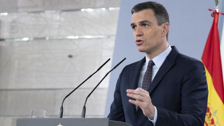 El presidente del Gobierno, Pedro Sánchez