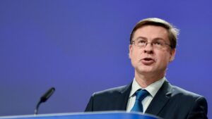 El vicepresidente económico de la Comisión Europea, Valdis Dombrovskis