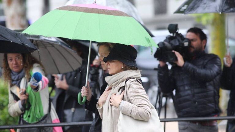 Rosalía Iglesias, la mujer de Luis Bárcenas, llega a la Audiencia Nacional para saber si tiene que ingresar ya en prisión por Gürtel