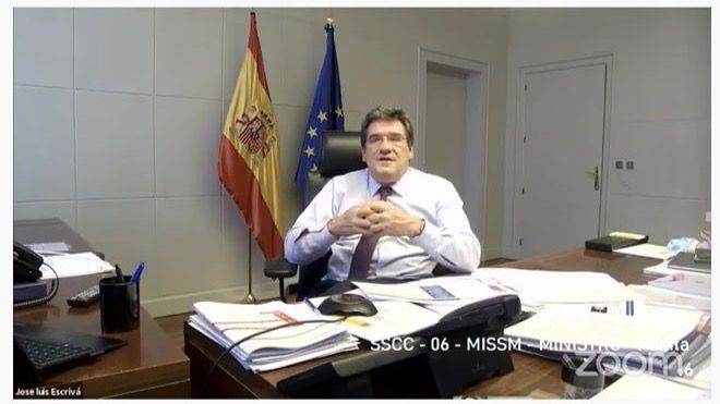 El minsitro de Inclusión, Seguridad Social y Migraciones, José Luis Escrivá