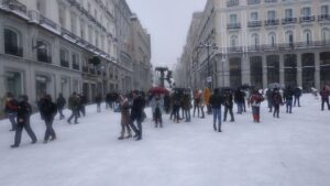 La borrasca Filomena en Madrid